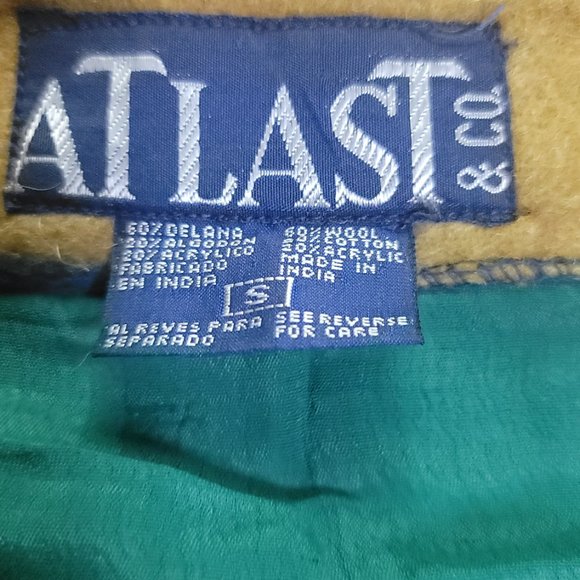 Atlast& Co. Winter mini skirt USED, beautiful colors, front opening, warm - Picture 2 of 4